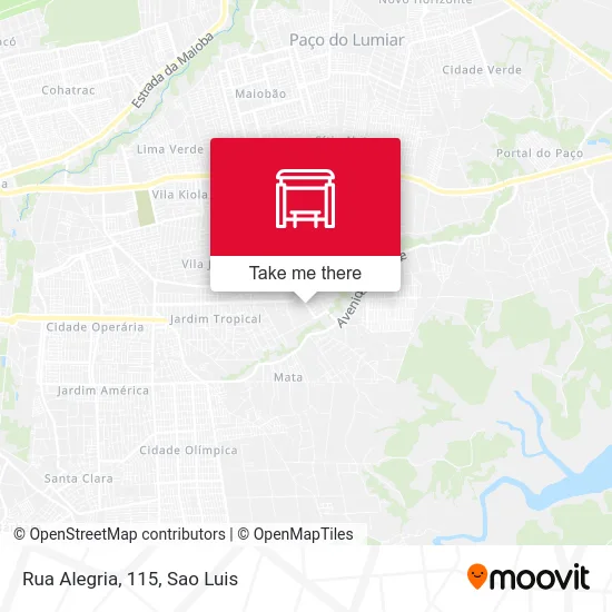 Rua Alegria, 115 map