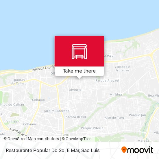 Mapa Restaurante Popular Do Sol E Mar