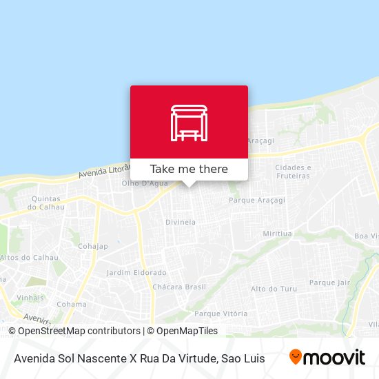 Avenida Sol Nascente X Rua Da Virtude map