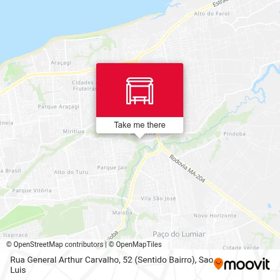 Rua General Arthur Carvalho, 52 (Sentido Bairro) map