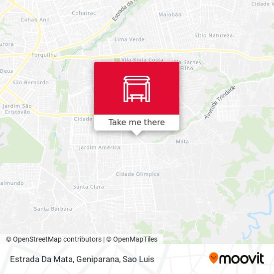Estrada Da Mata, Geniparana map