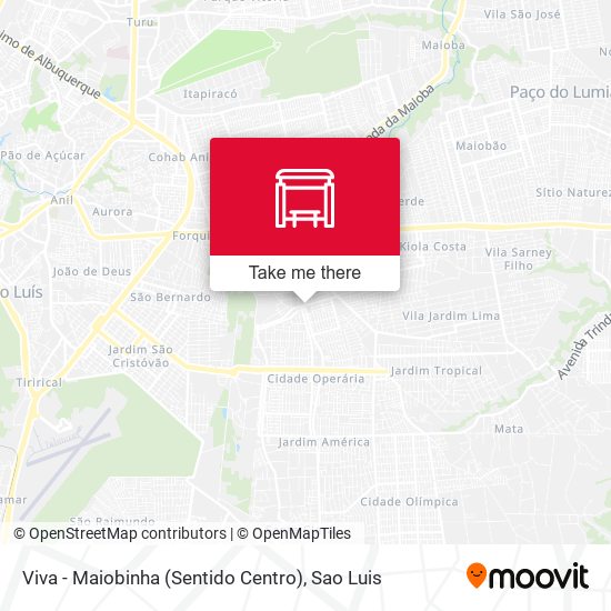 Viva - Maiobinha (Sentido Centro) map
