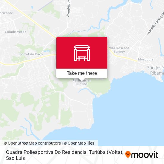 Quadra Poliesportiva Do Residencial Turiúba (Volta) map