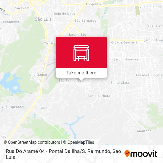 Rua Do Arame 04 - Pontal Da Ilha / S. Raimundo map