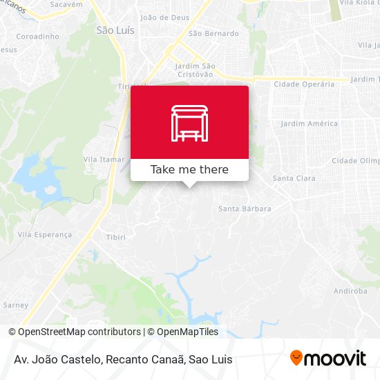 Av. João Castelo, Recanto Canaã map