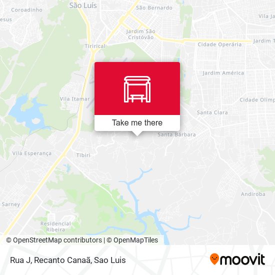 Rua J, Recanto Canaã map