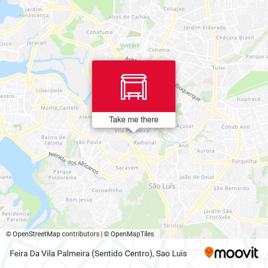 Feira Da Vila Palmeira (Sentido Centro) map