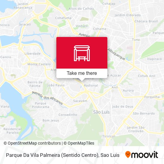 Parque Da Vila Palmeira (Sentido Centro) map