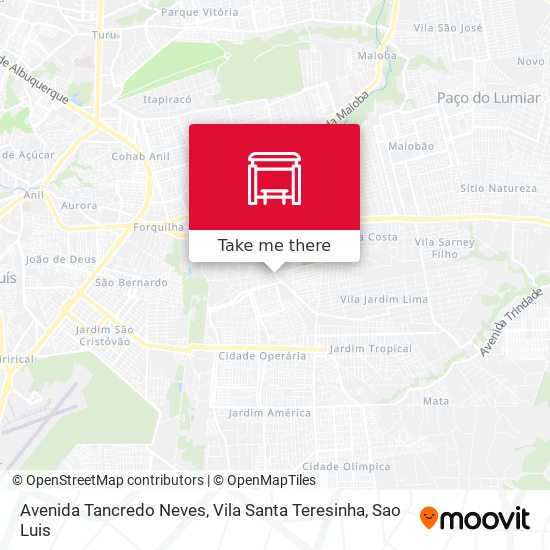 Avenida Tancredo Neves, Vila Santa Teresinha map