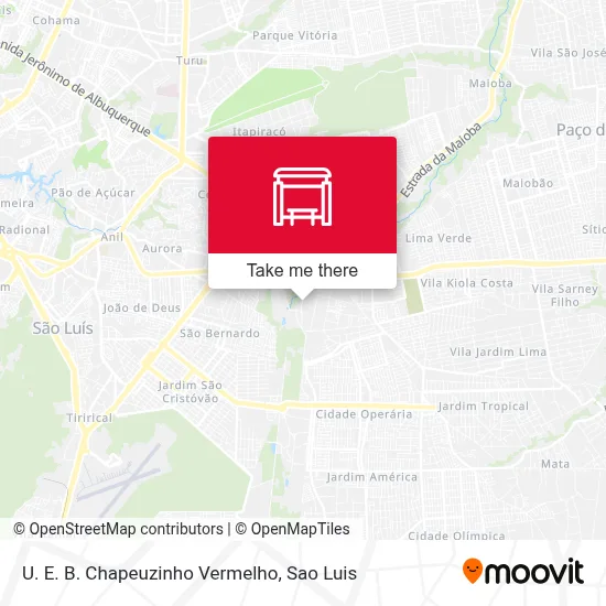 U. E. B. Chapeuzinho Vermelho map