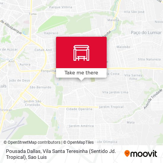 Pousada Dallas, Vila Santa Teresinha (Sentido Jd. Tropical) map
