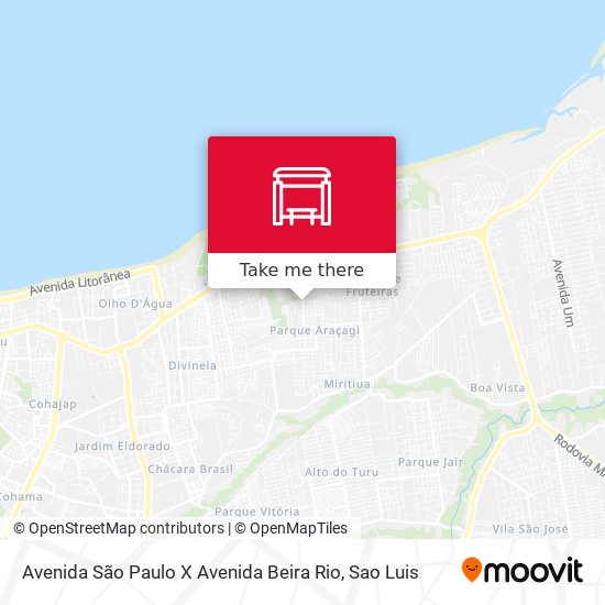 Avenida São Paulo X Avenida Beira Rio map