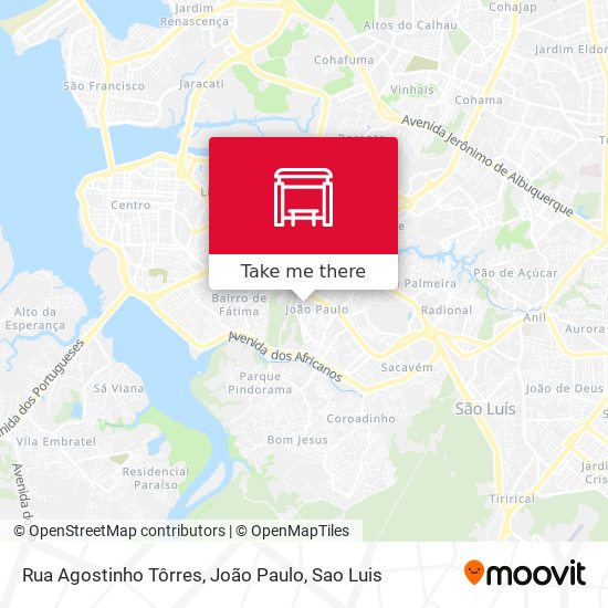 Mapa Rua Agostinho Tôrres, João Paulo