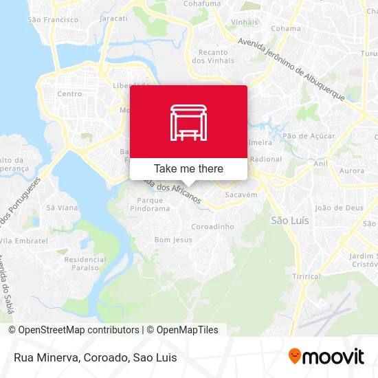 Rua Minerva, Coroado map