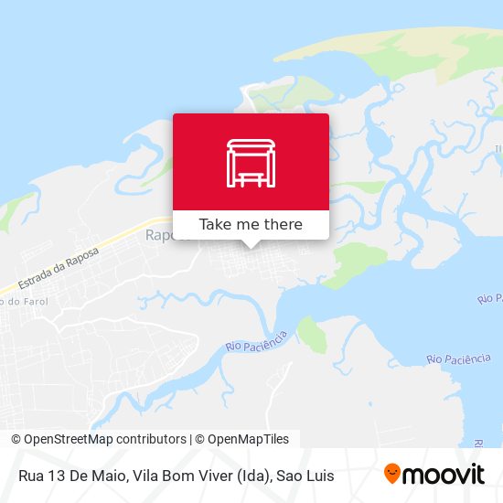 Rua 13 De Maio, Vila Bom Viver (Ida) map