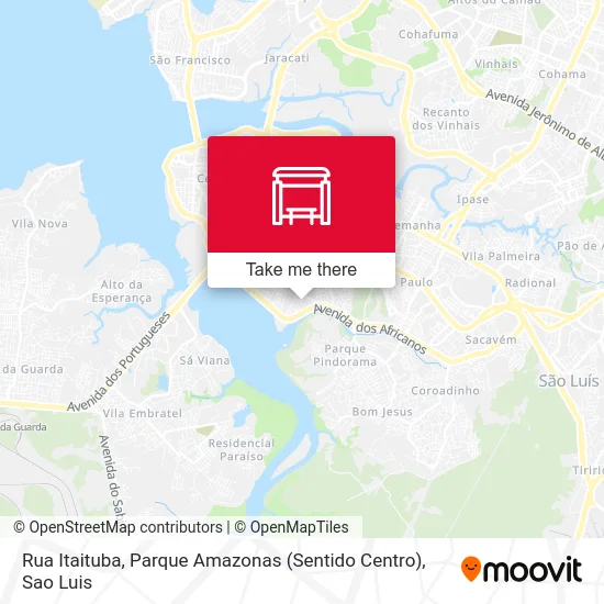 Rua Itaituba, Parque Amazonas (Sentido Centro) map