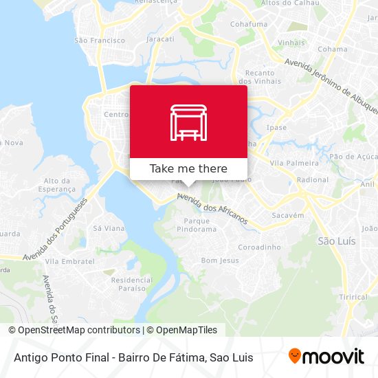 Mapa Antigo Ponto Final - Bairro De Fátima