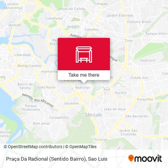 Praça Da Radional (Sentido Bairro) map