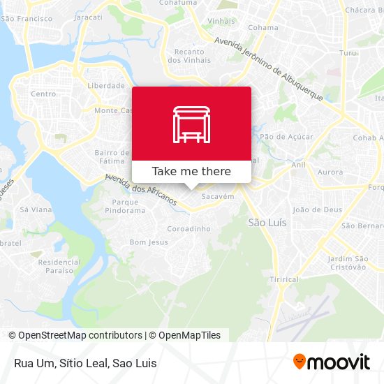 Rua Um, Sítio Leal map