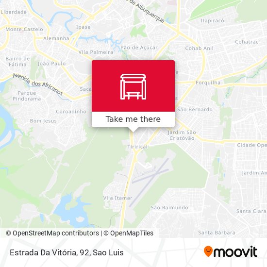 Estrada Da Vitória, 92 map