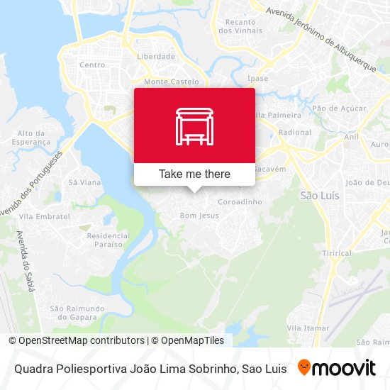 Mapa Quadra Poliesportiva João Lima Sobrinho