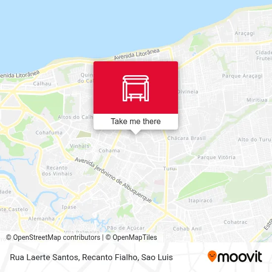 Rua Laerte Santos, Recanto Fialho map