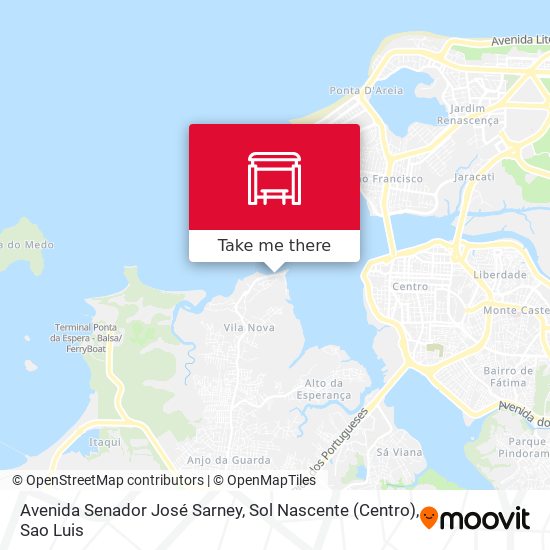Avenida Senador José Sarney, Sol Nascente (Centro) map