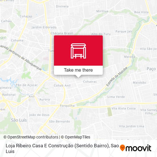 Loja Ribeiro Casa E Construção (Sentido Bairro) map