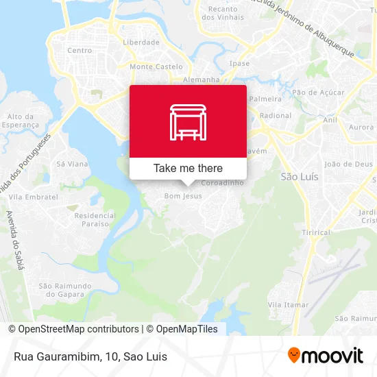 Rua Gauramibim, 10 map