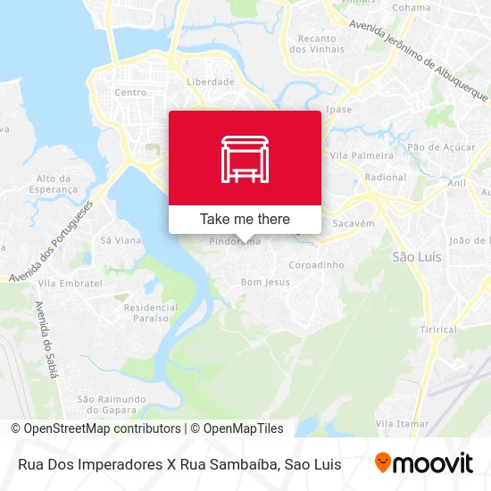 Rua Dos Imperadores X Rua Sambaíba map