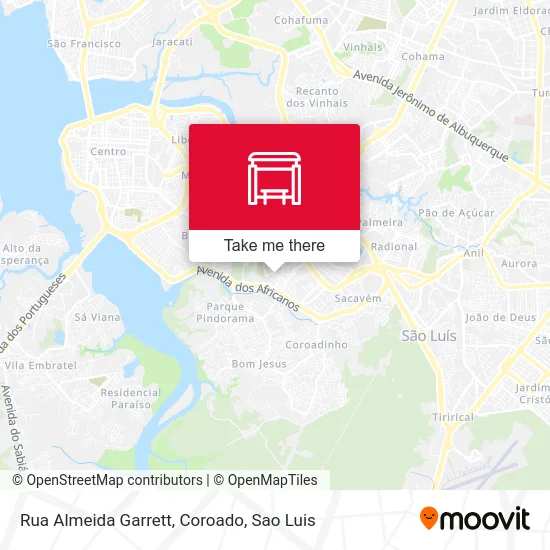 Rua Almeida Garrett, Coroado map