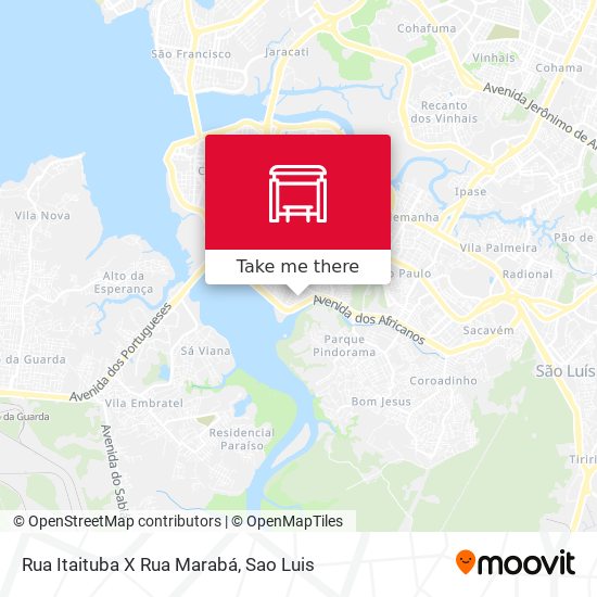Rua Itaituba X Rua Marabá map