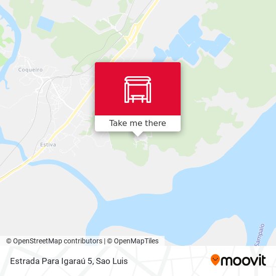 Estrada Para Igaraú 5 map