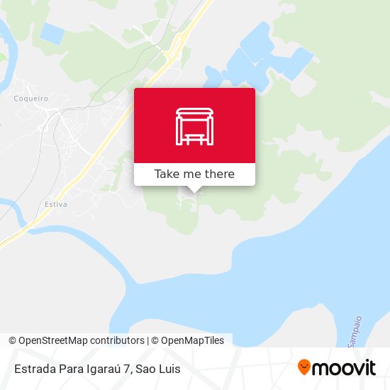 Estrada Para Igaraú 7 map