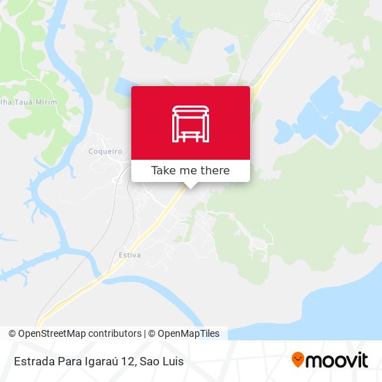 Estrada Para Igaraú 12 map