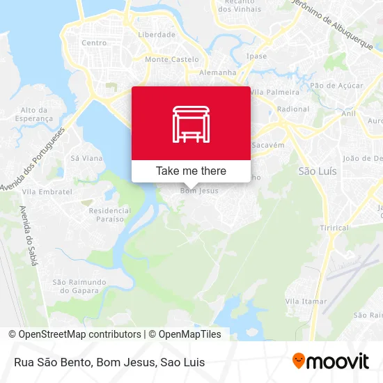 Rua São Bento, Bom Jesus map