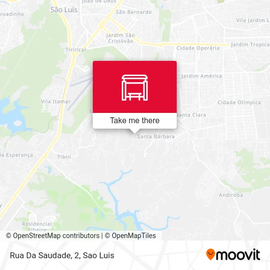 Rua Da Saudade, 2 map