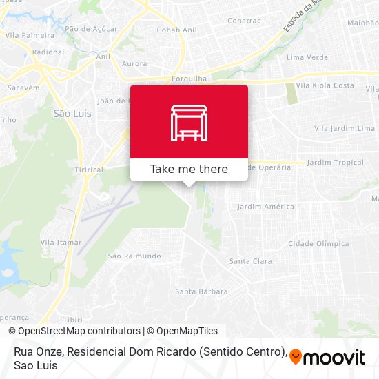 Rua Onze, Residencial Dom Ricardo (Sentido Centro) map