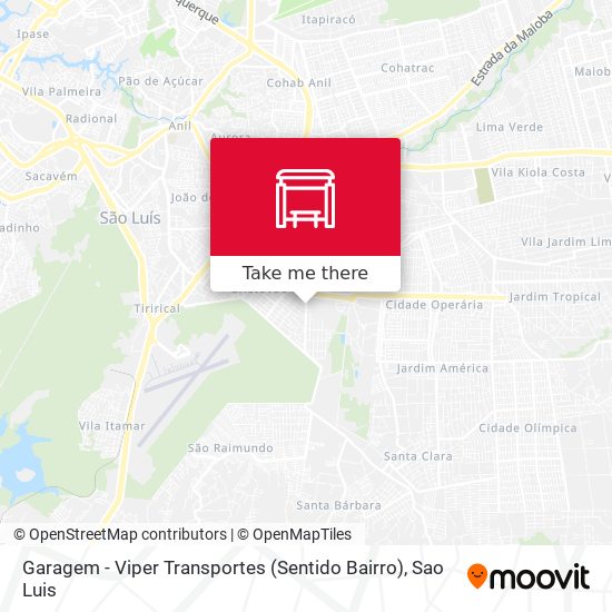 Garagem - Viper Transportes (Sentido Bairro) map