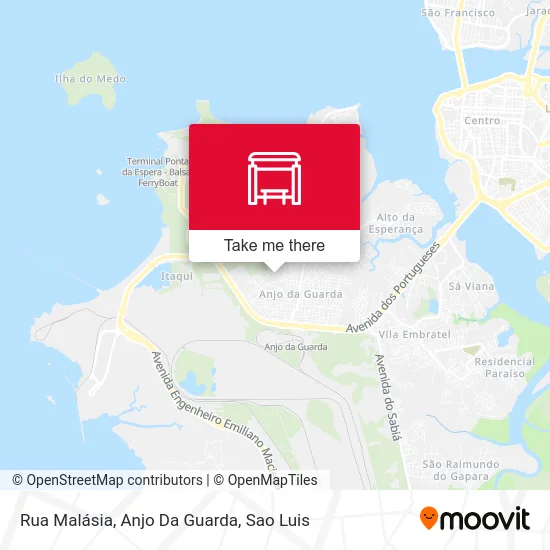 Rua Malásia, Anjo Da Guarda map