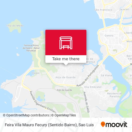 Feira Vila Mauro Fecury (Sentido Bairro) map