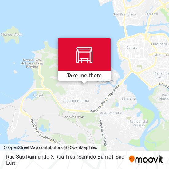 Rua Sao Raimundo X Rua Três (Sentido Bairro) map