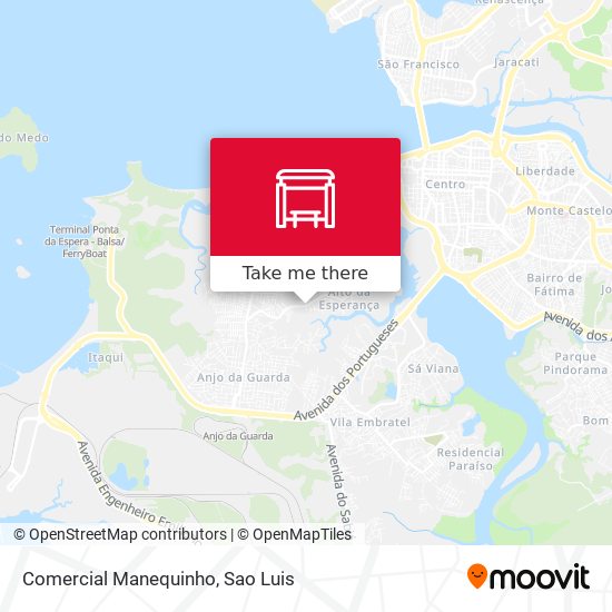 Comercial Manequinho map