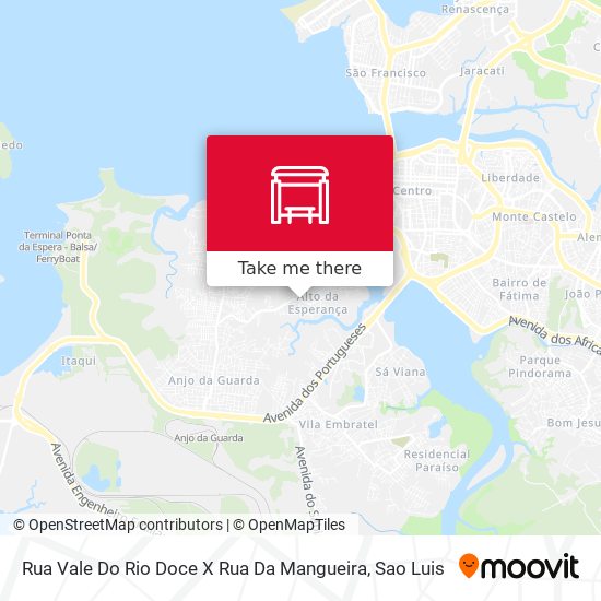 Rua Vale Do Rio Doce X Rua Da Mangueira map