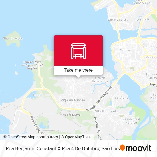 Rua Benjamin Constant X Rua 4 De Outubro map