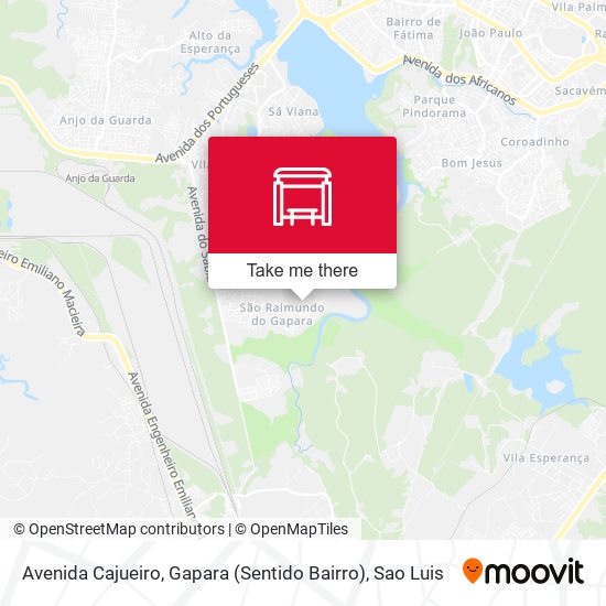 Avenida Cajueiro, Gapara (Sentido Bairro) map