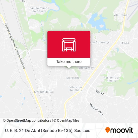 U. E. B. 21 De Abril (Sentido Br-135) map