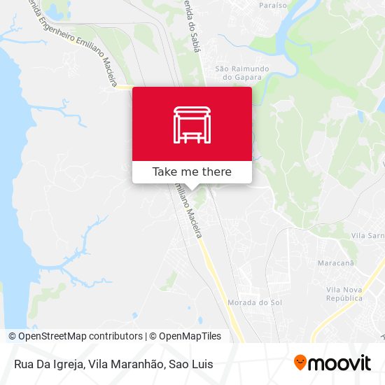 Rua Da Igreja, Vila Maranhão map