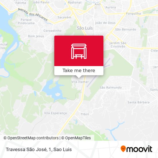 Travessa São José, 1 map