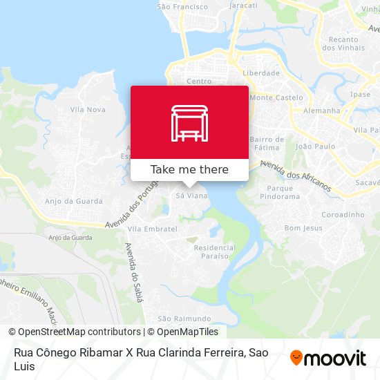 Rua Cônego Ribamar X Rua Clarinda Ferreira map
